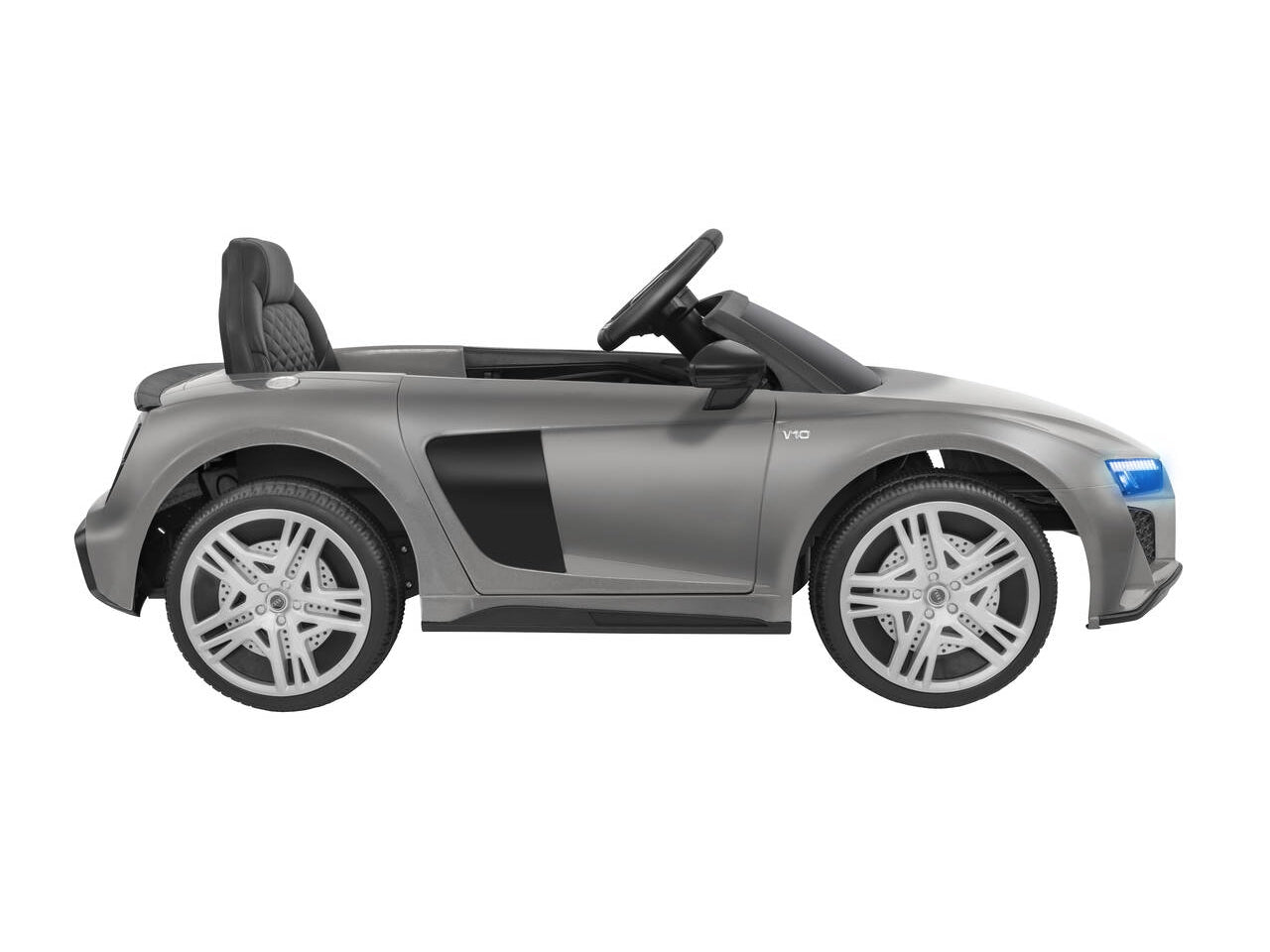 Auto elettrica audi r8 spider grigio 12v 4,5ah