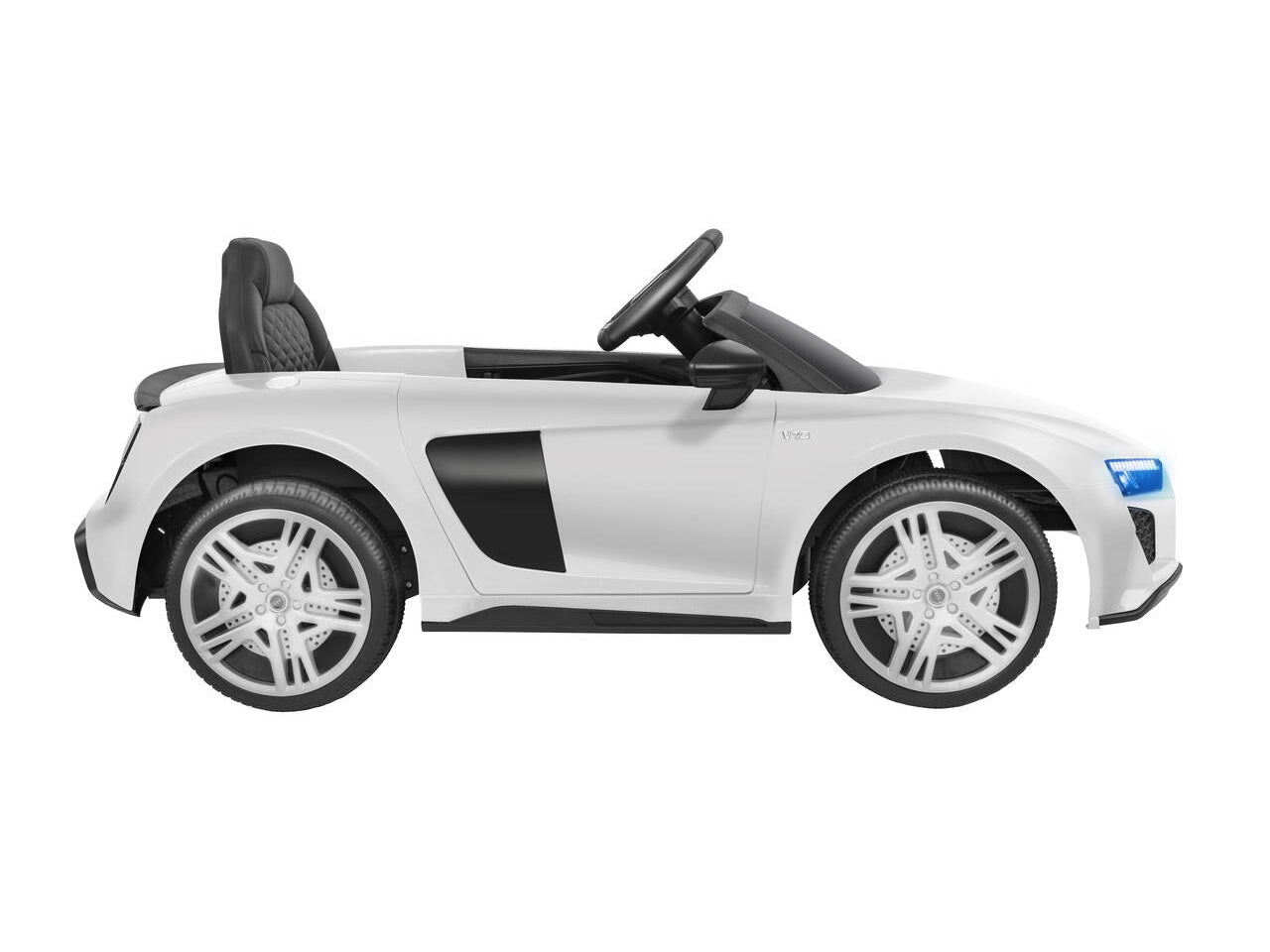 Auto elettrica audi r8 spider bianca 12v 4,5ah