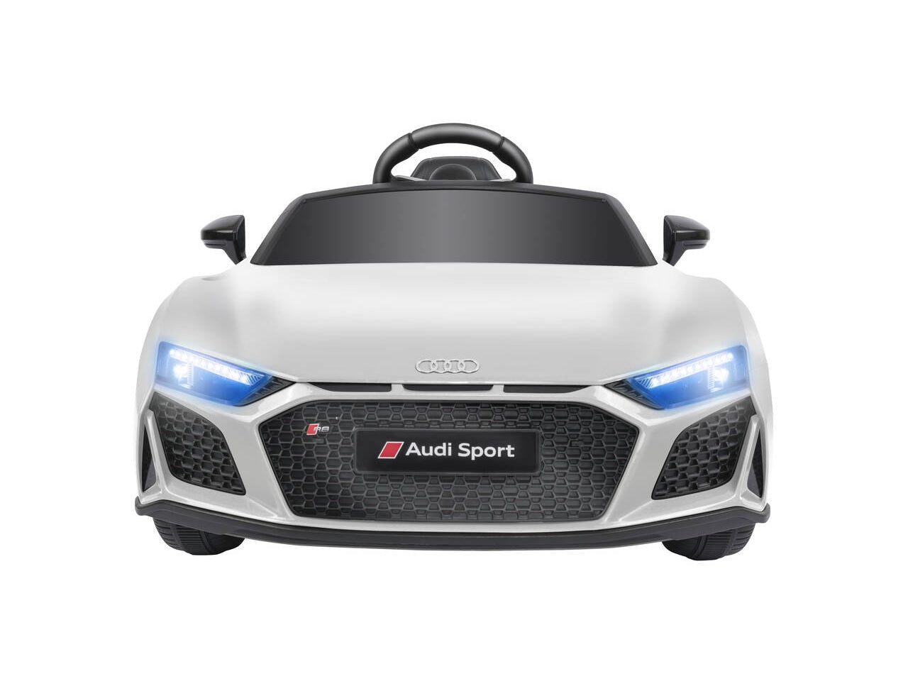 Auto elettrica audi r8 spider bianca 12v 4,5ah