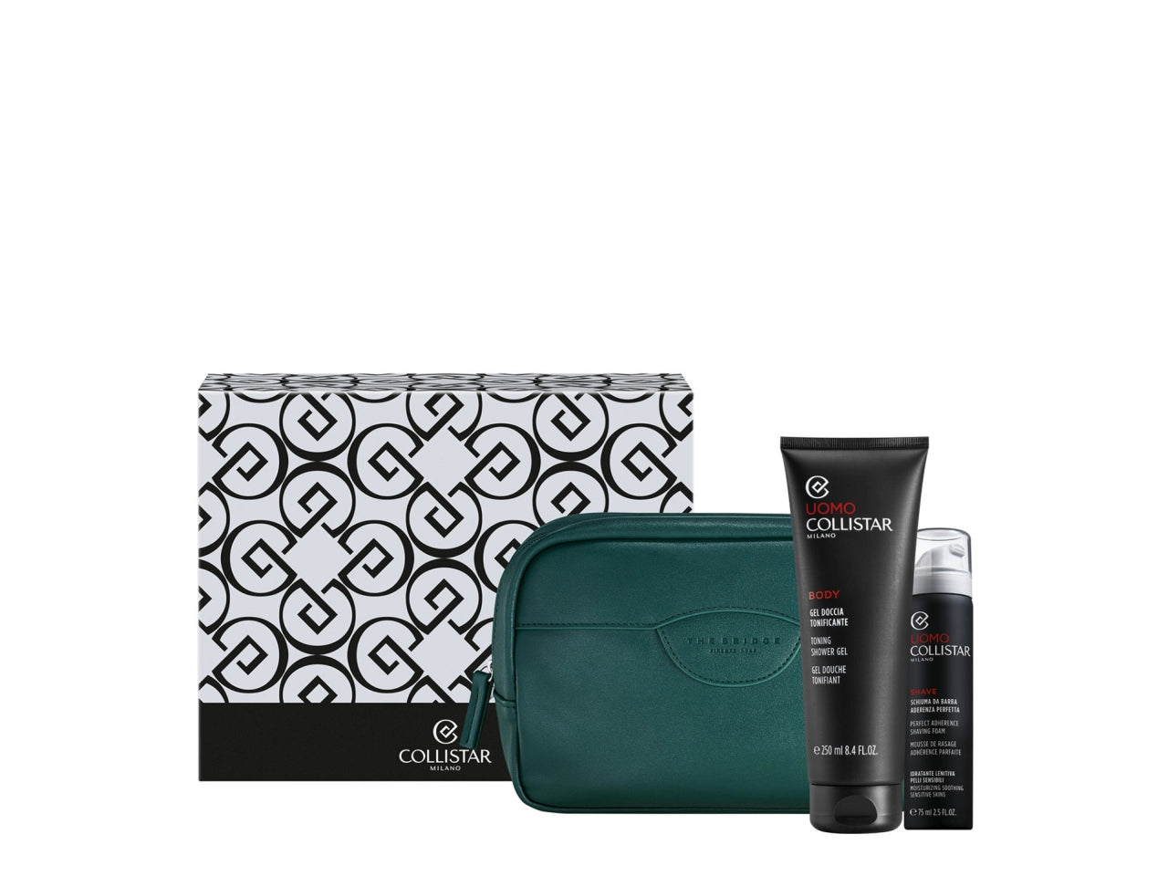 Cofanetto Collistar con gel doccia tonificante uomo 250 ml e Schiuma da Barba 75 ml