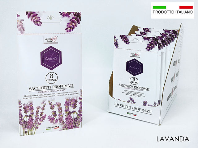 Profumatore armadi cassetti 3 pezzi lavanda 952352