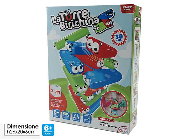 Gioco la torre birichina 30 pezzi 100250