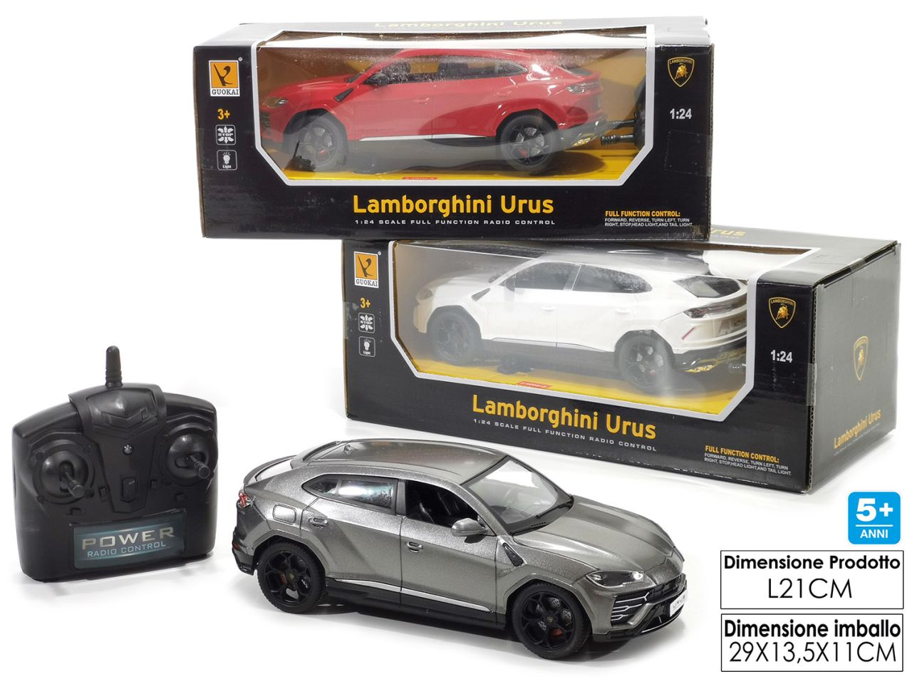 Lamborghini urus radiocomandata 21cm disponibile in 3 assortimenti