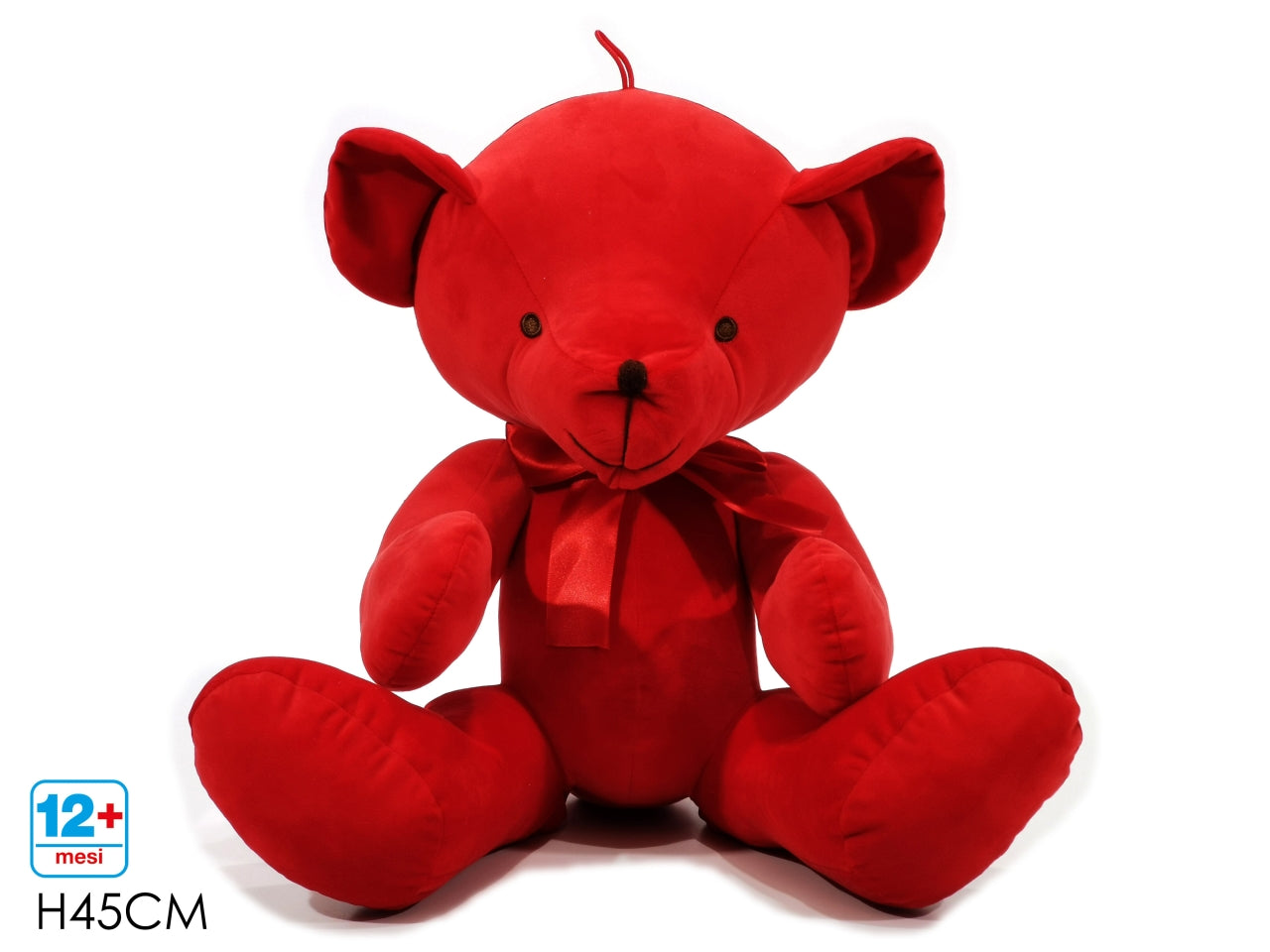 Orso natalizio rosso 45 cm - Vestiamo Casa