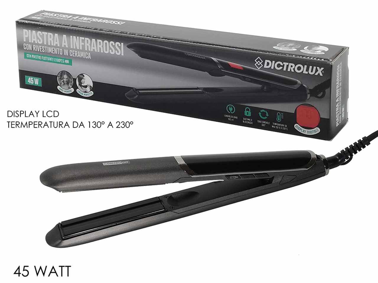 Piastra ad infrarossi 45w grigio