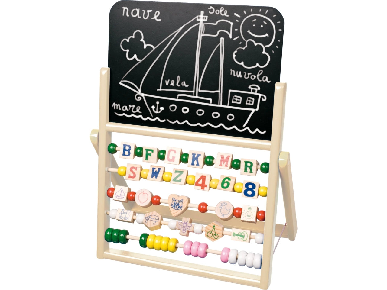 Lavagna gioco scuola con stand e accessori