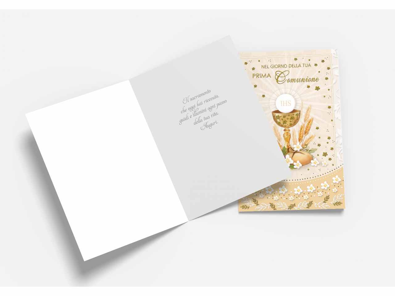 Biglietto auguri prima comunione