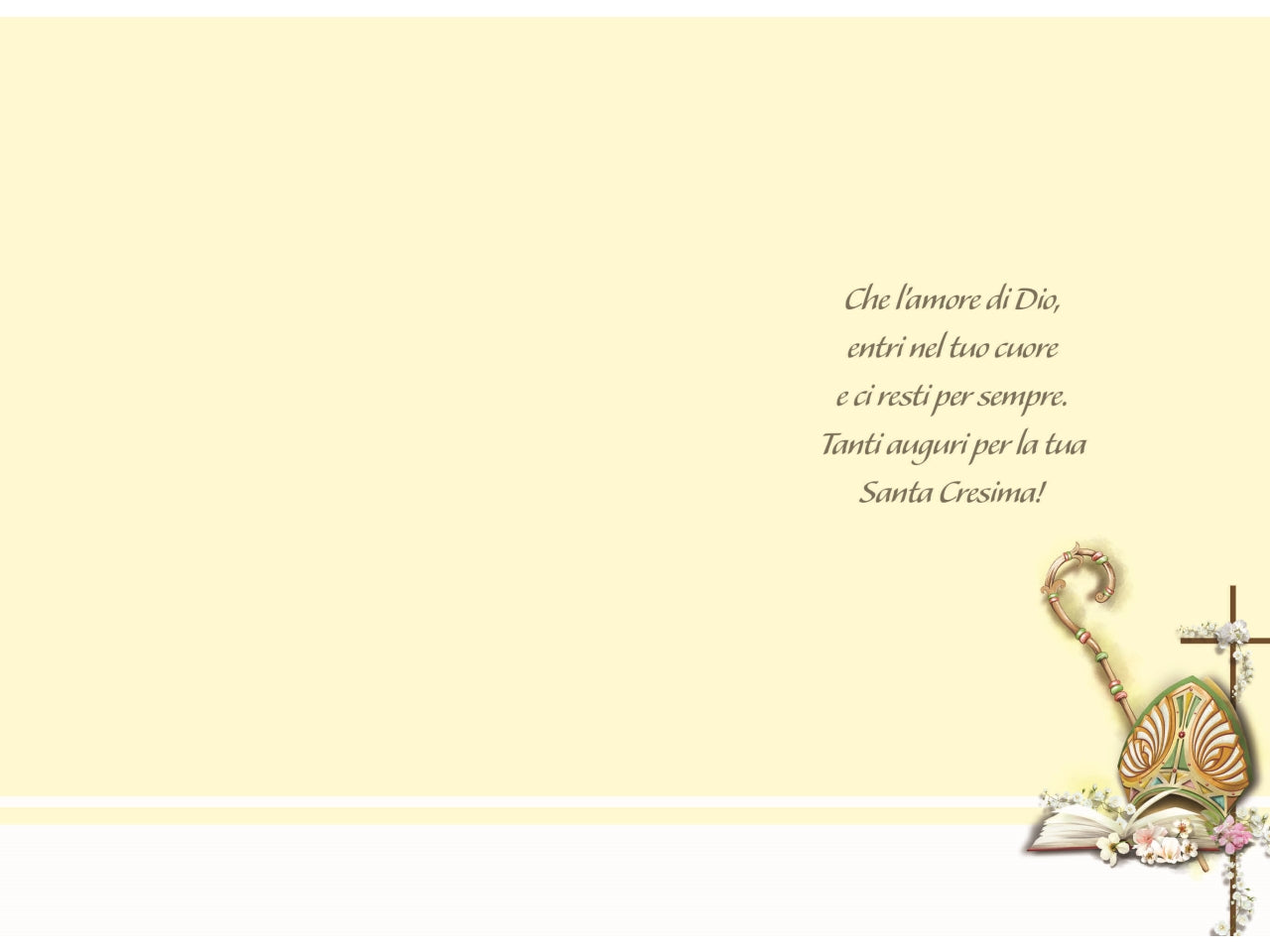 Biglietto santa cresima