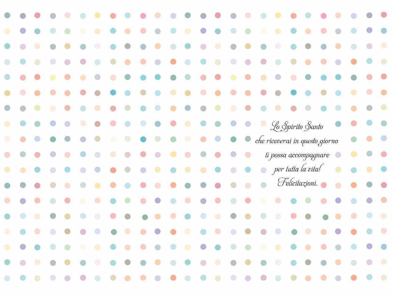 Biglietto auguri per santa cresima con scritta nel giorno della tua Santa Cresima