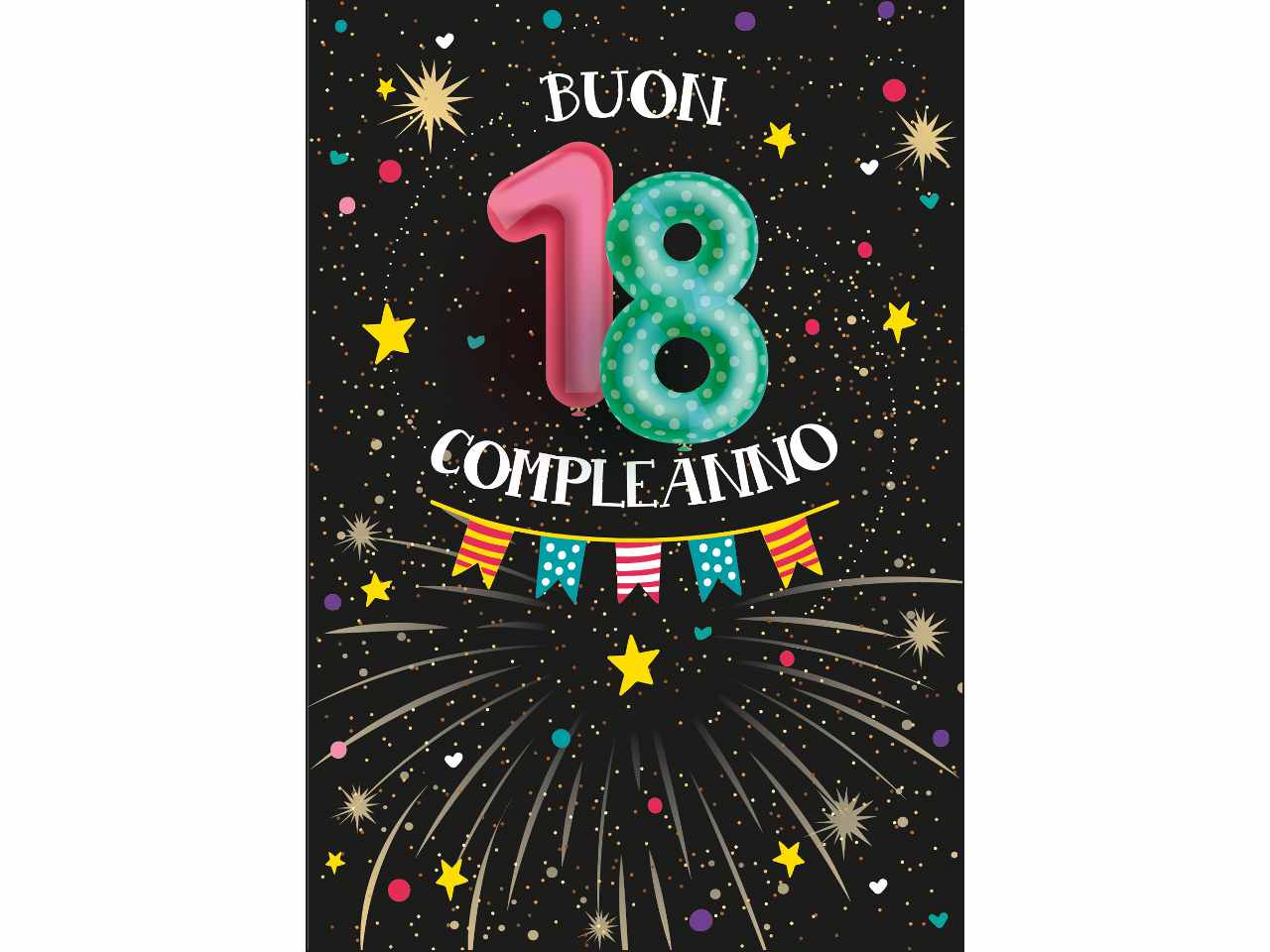 Biglietto auguri buon compleanno 18 anni