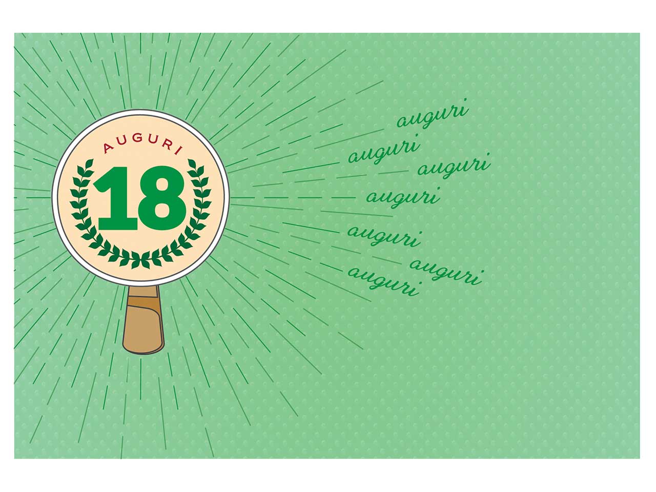 Biglietto auguri buon compleanno 18 anni