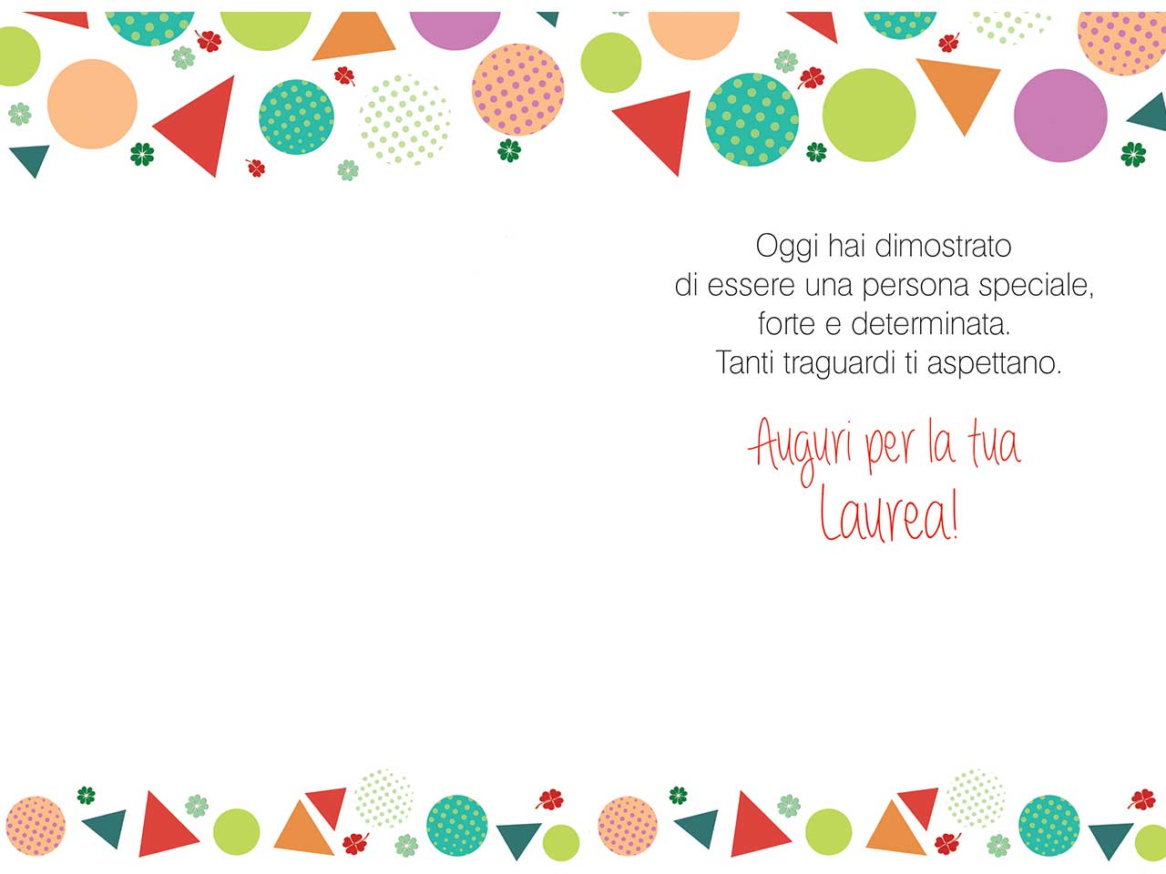 Biglietto auguri per laurea