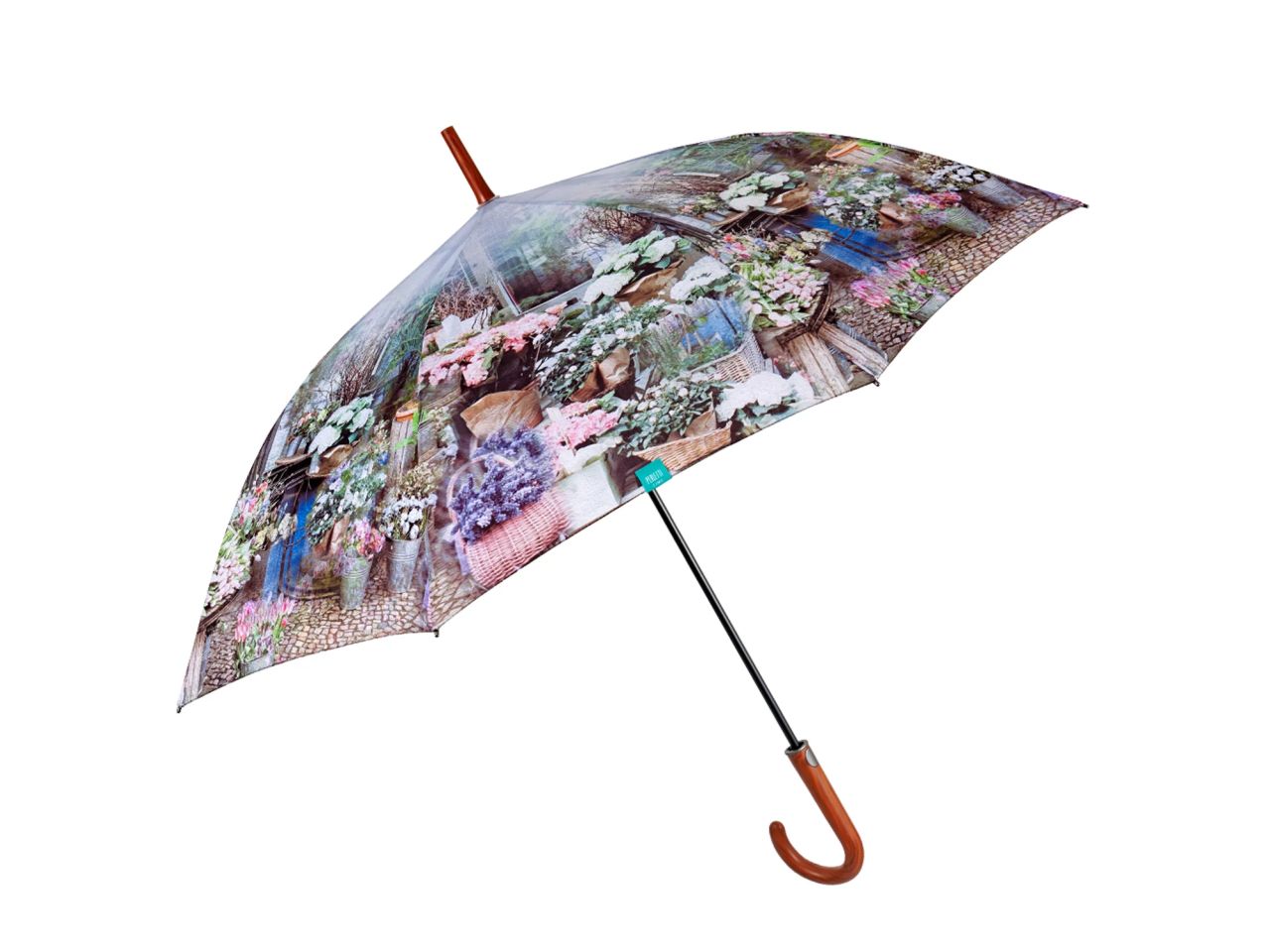 Ombrello da donna con apertura automatica 61/8 fantasia paesaggio perletti