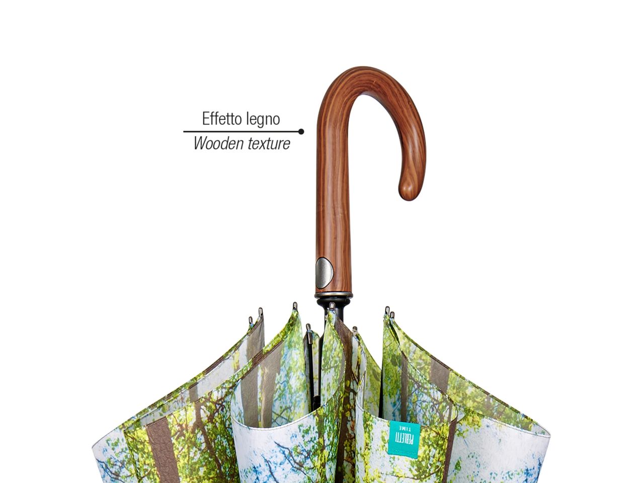 Ombrello da donna con apertura automatica 61/8 fantasia paesaggio perletti