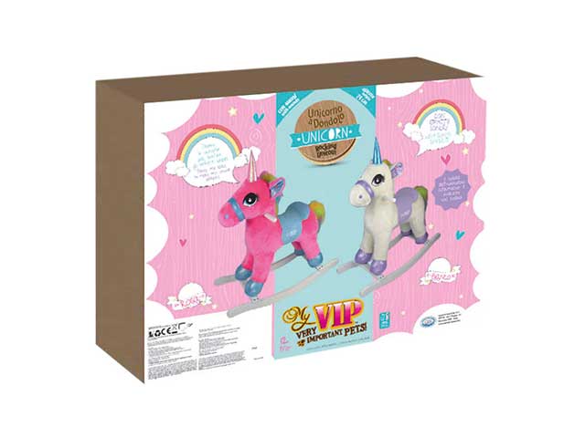 My vip cavallo unicorno fantasy rosa a dondolo