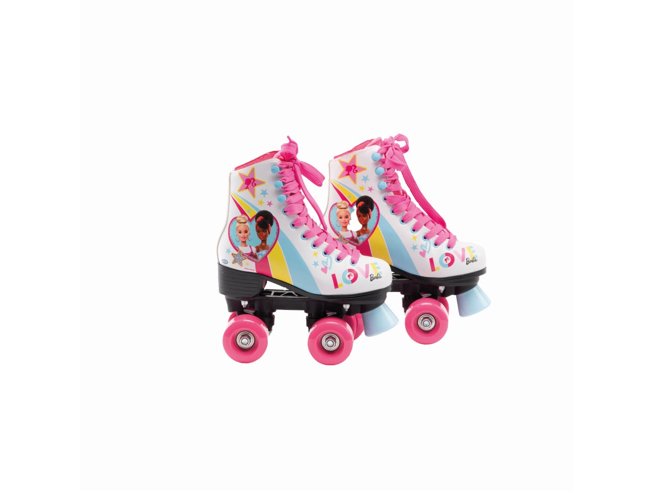 Barbie - pattini a rotelle con stivaletto in soft pvc misure 29 / 30 / 32 / 34