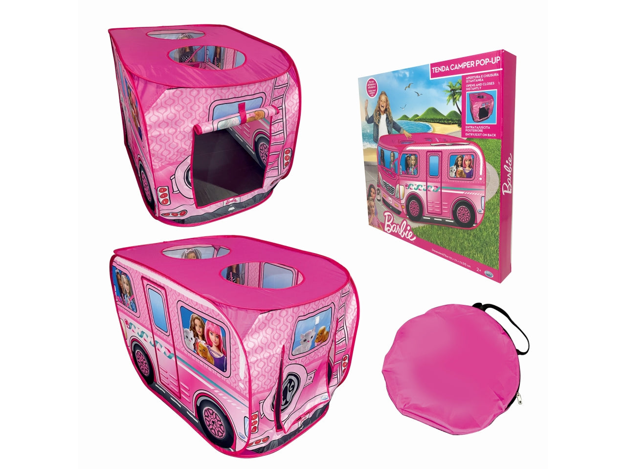 Barbie - tenda camper xl tenda pop up 112x72x72cm