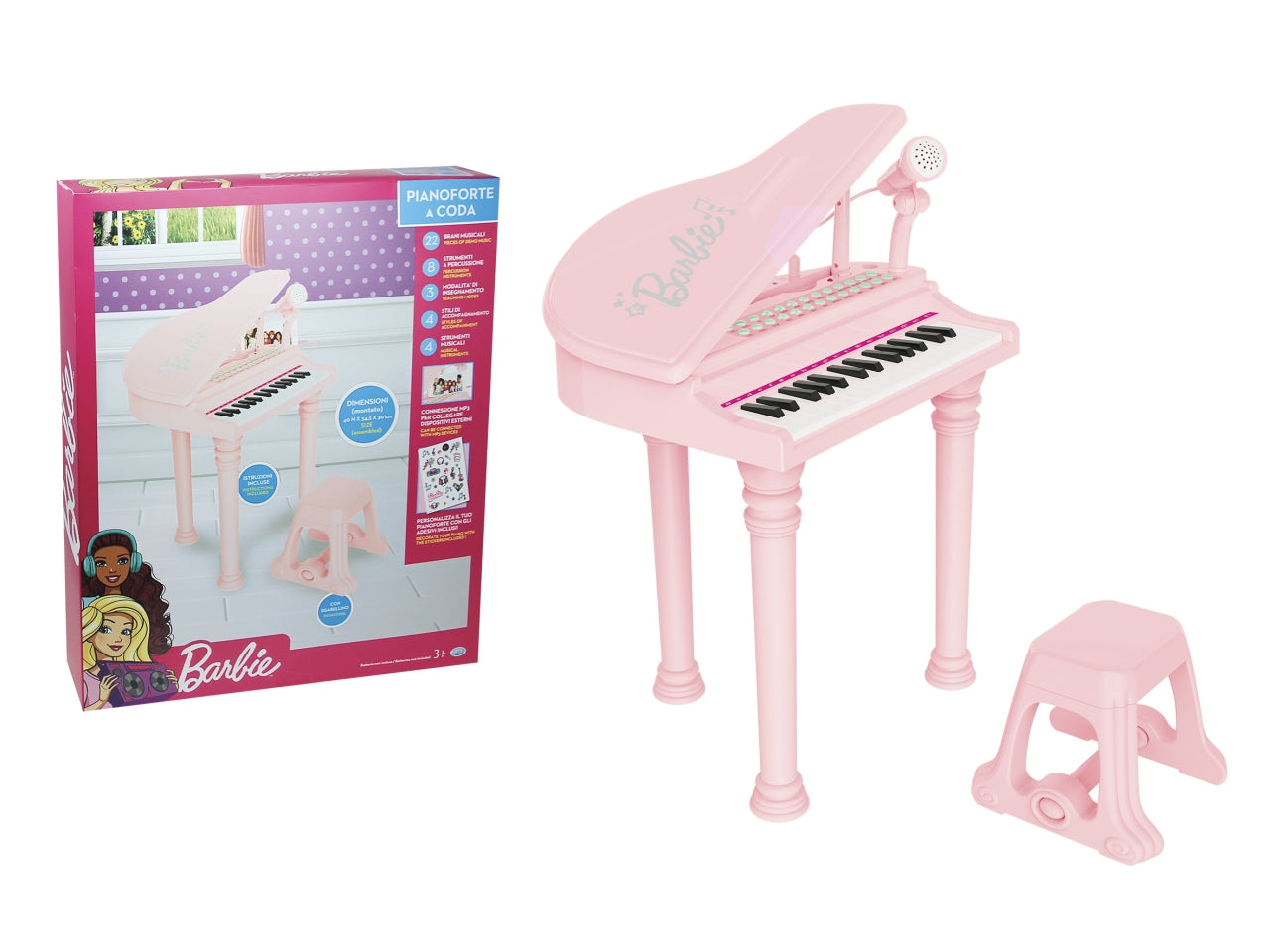 Barbie - pianoforte a coda con funzioni
