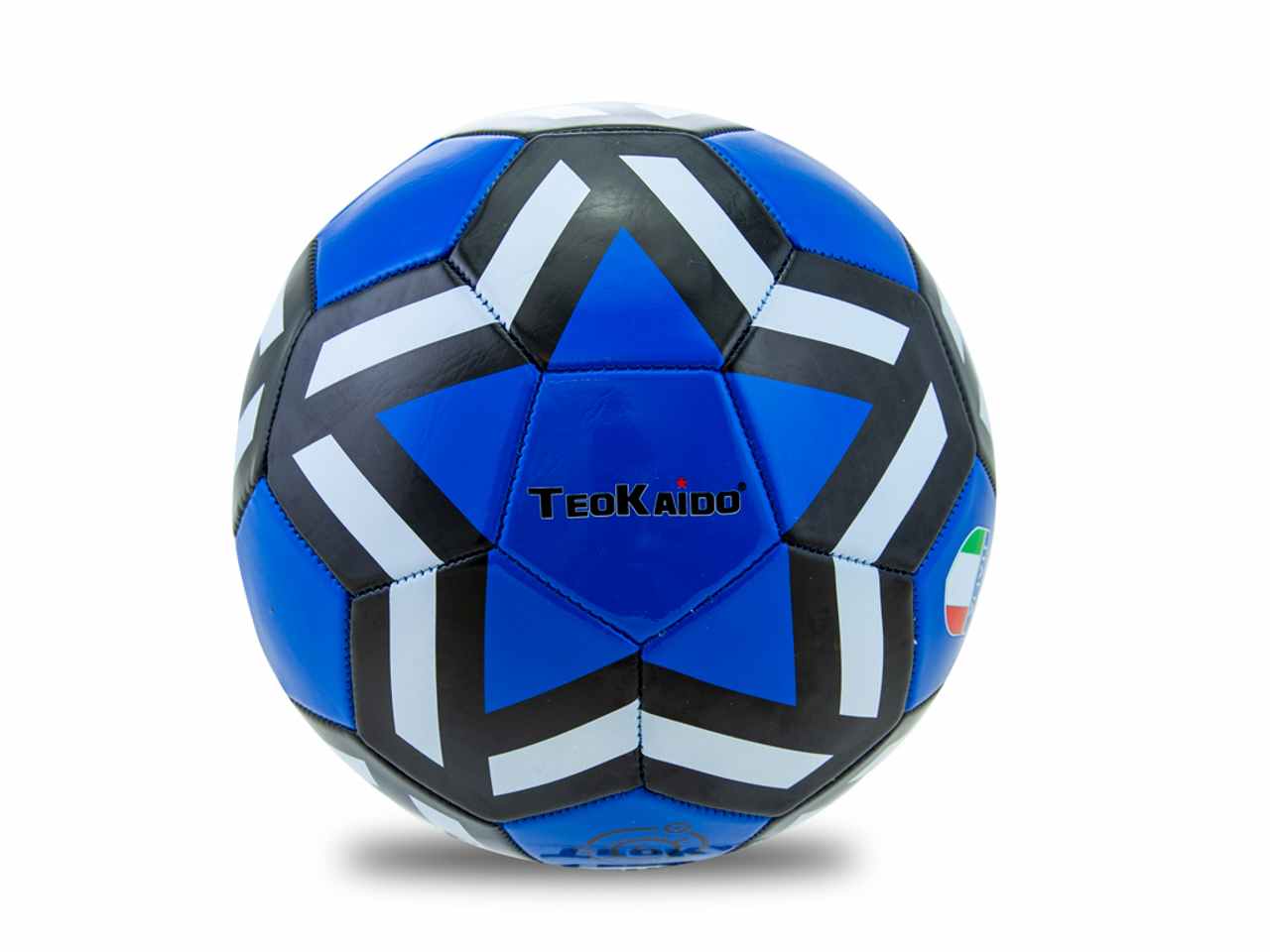 Teokaido - pallone pvc calcio blu nero taglia 5