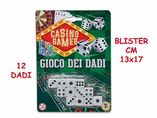 Casino' games dadi 12 pezzi 62664