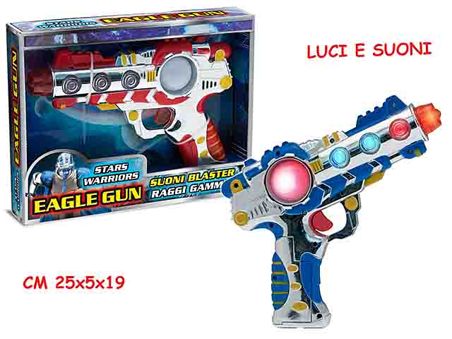 Pistola laser c/suoni 63634