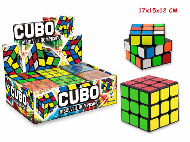 Gioco cubo multicolor display 6 pezzi