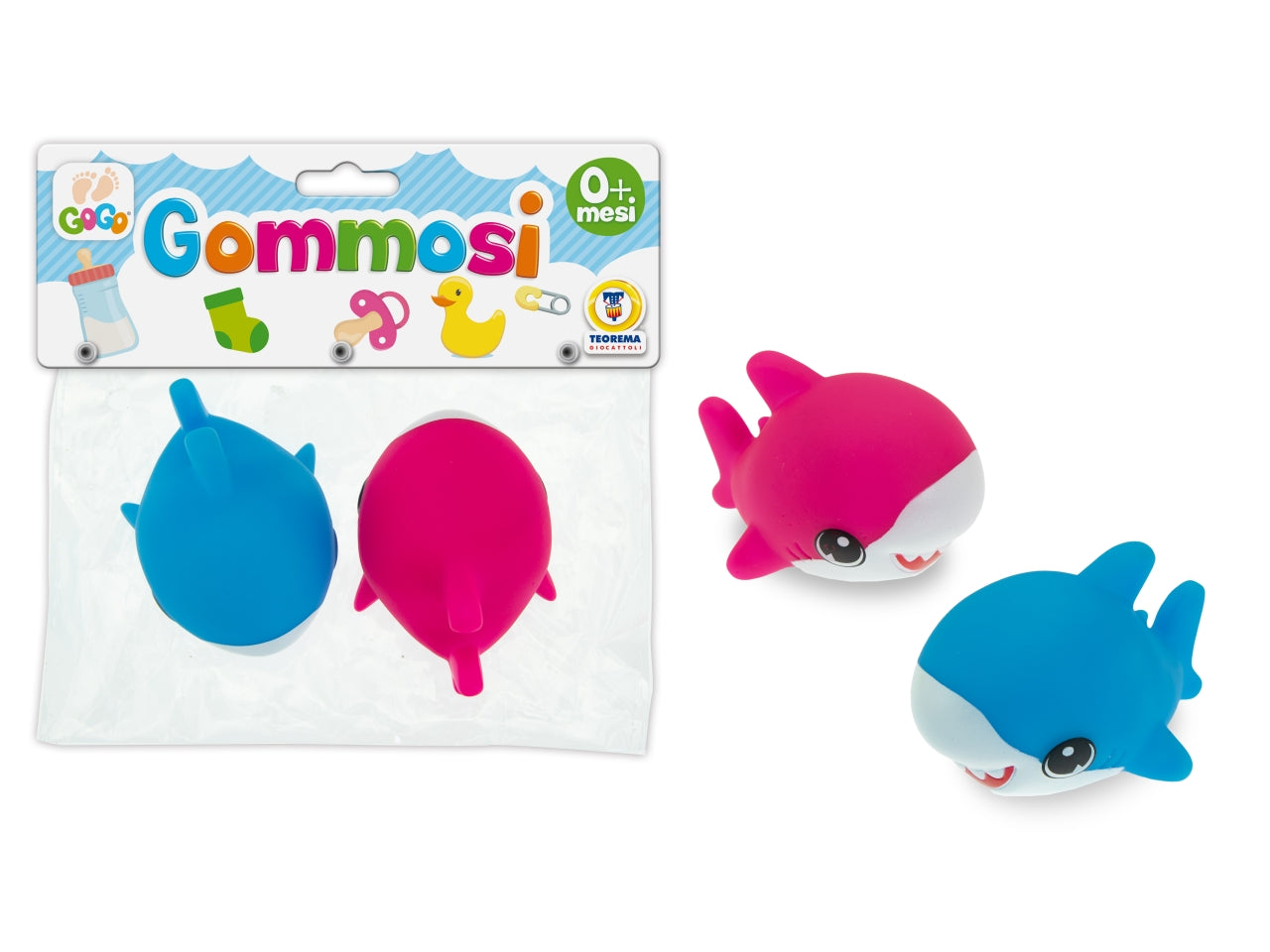 Gogo gommosi squalo - la confezione contiene 2 gommosi