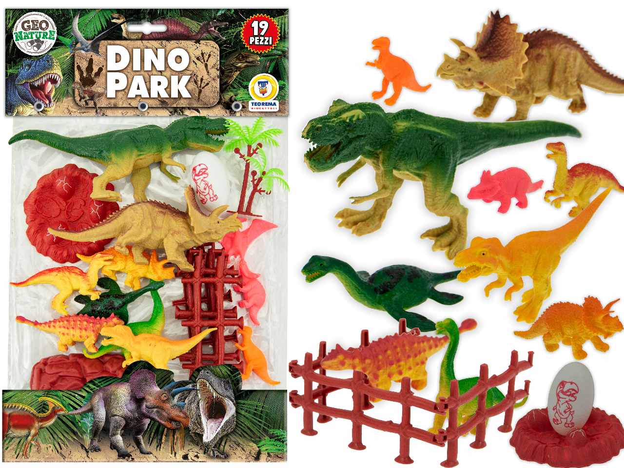 Geo nature mondo dinosauri 19 pezzi