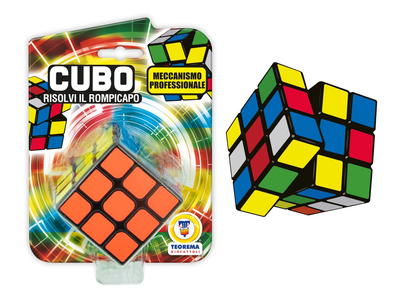 Gioco cubo multicolor in blister