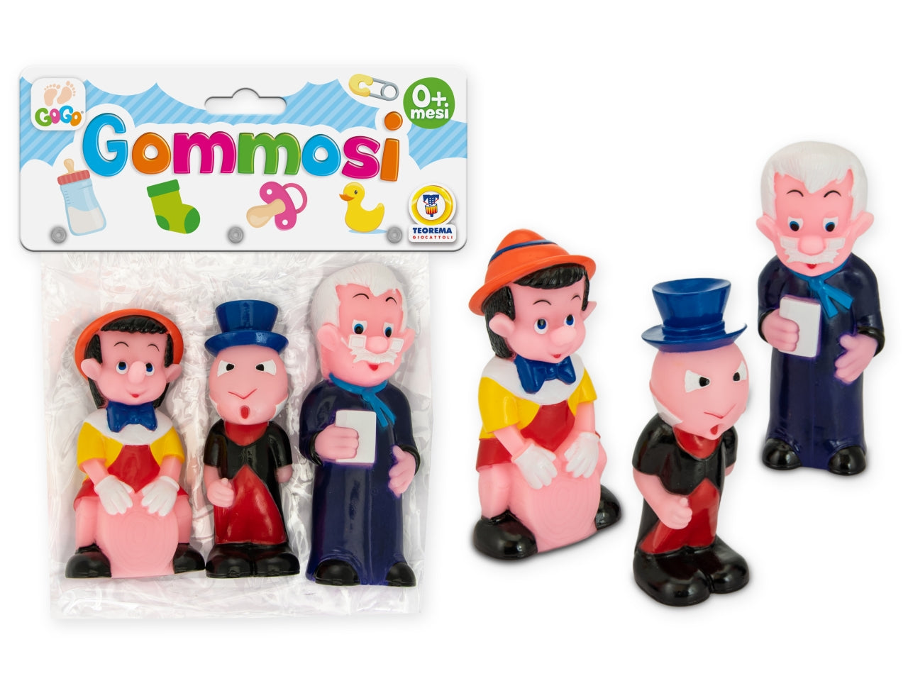 Gogo - gommosi pinocchio la confezione comprende 3 gommosi