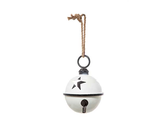 Pendente natalizio acchiappa angeli bianco 17,5x24