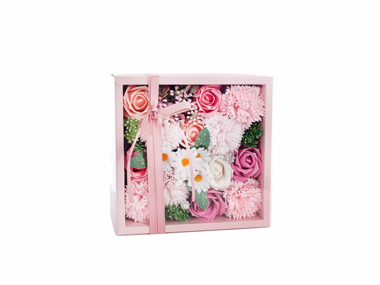 Scatola regalo rosa 24,5x17x10cm a26996