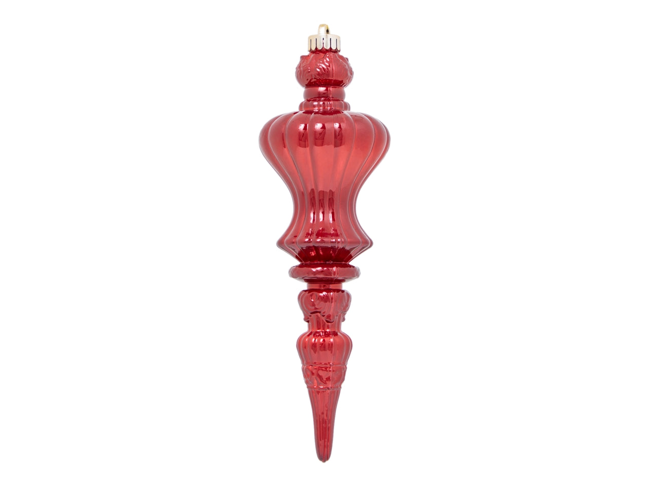 Pendente natalizio in plastica 31cm rosso