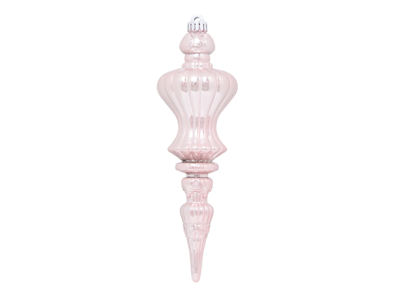 Pendente natalizio in plastica 31cm rosa