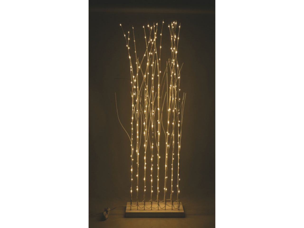 Rami luminosi bianco in legno 120cm 240 led