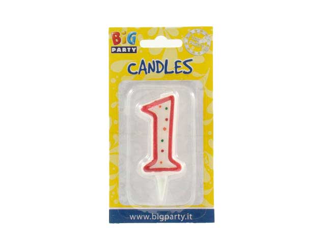 Candelina numerale "1" cc06031