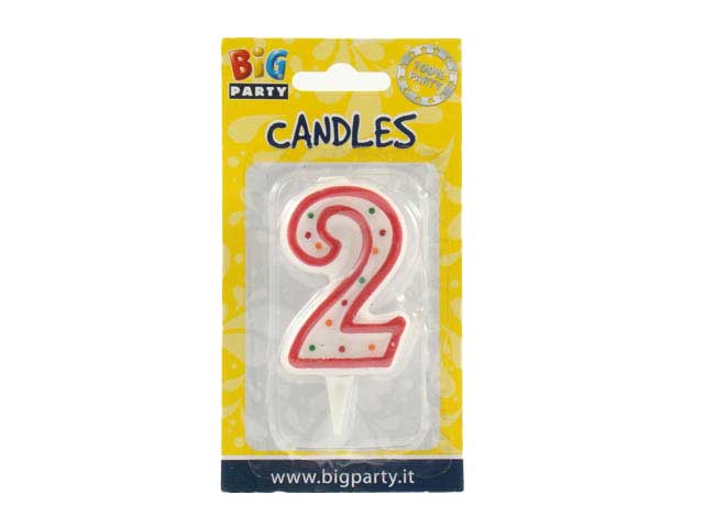 Candelina numerale "2" cc06032