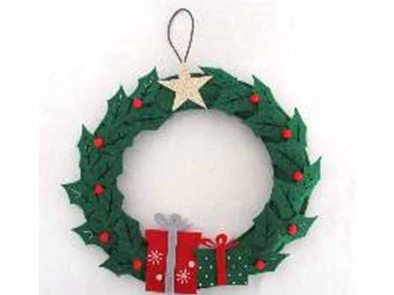 Ghirlanda in pannolenci 32x2,5x29cm iimisura