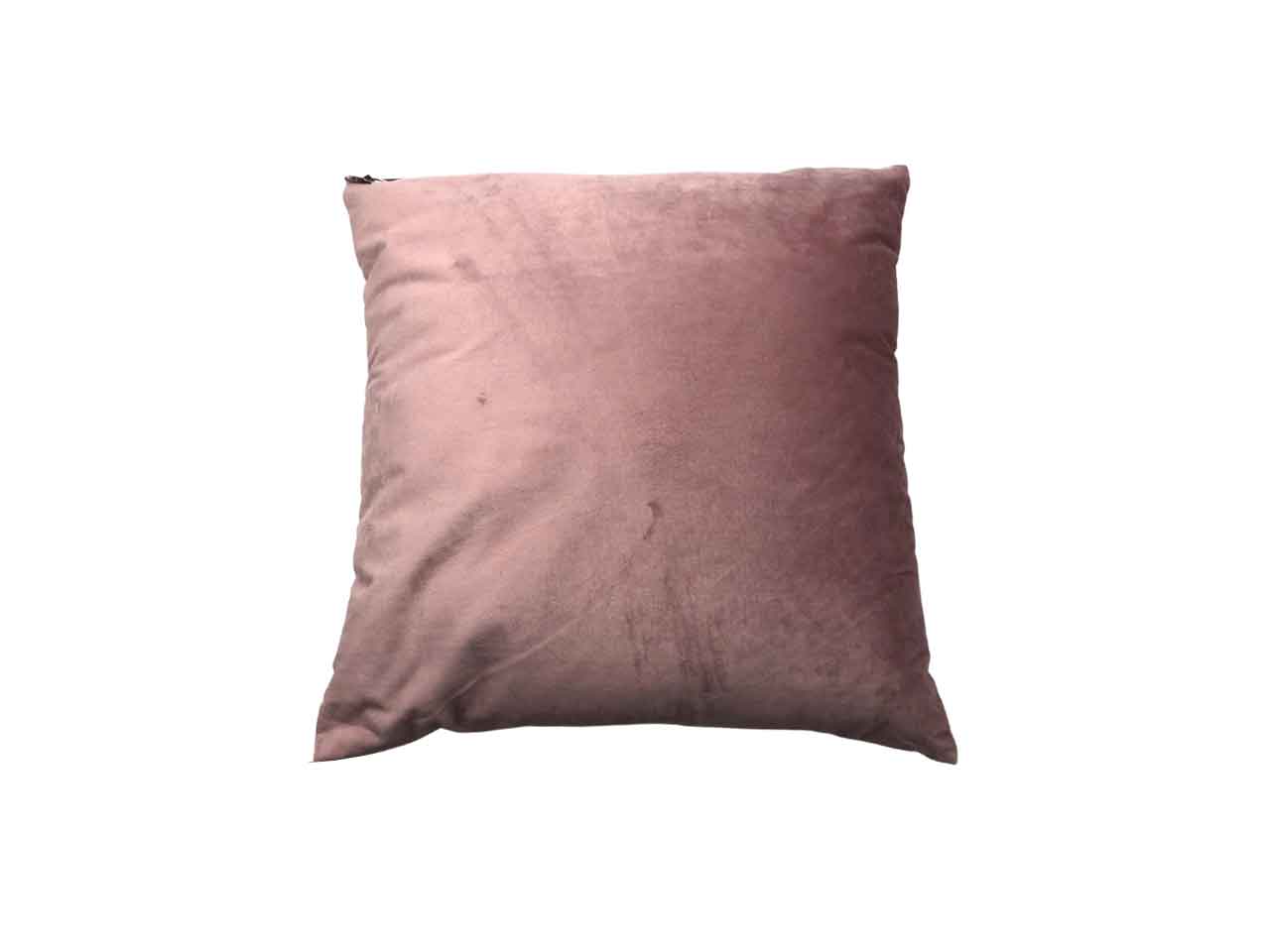 Cuscino velluto 40x40 rosa