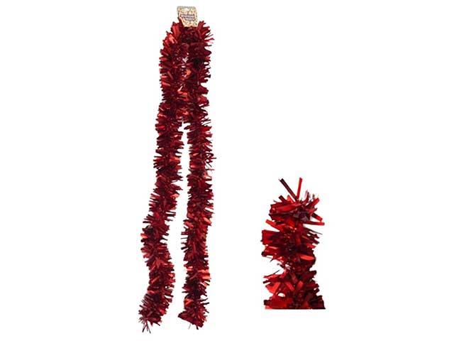 Filo albero satinato rosso lunghezza 200 diametro 9cm $