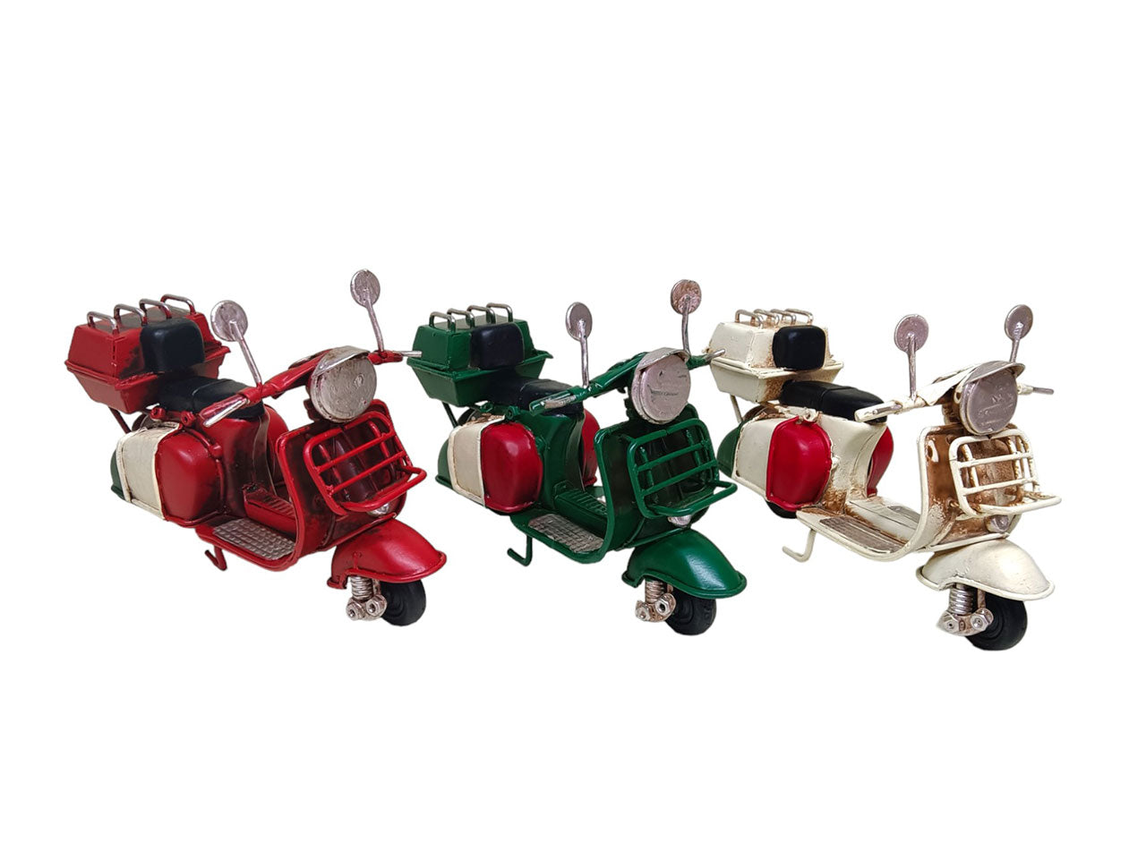 Modellino decorativo simil Vespa vintage in metallo 3 colori assortiti - Sud Import