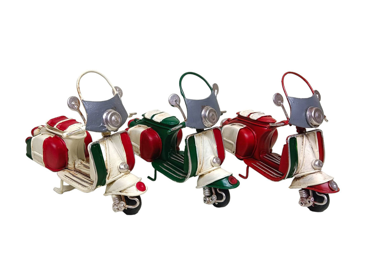 Modellino decorativo simil Vespa vintage in metallo 3 colori assortiti - Sud Import