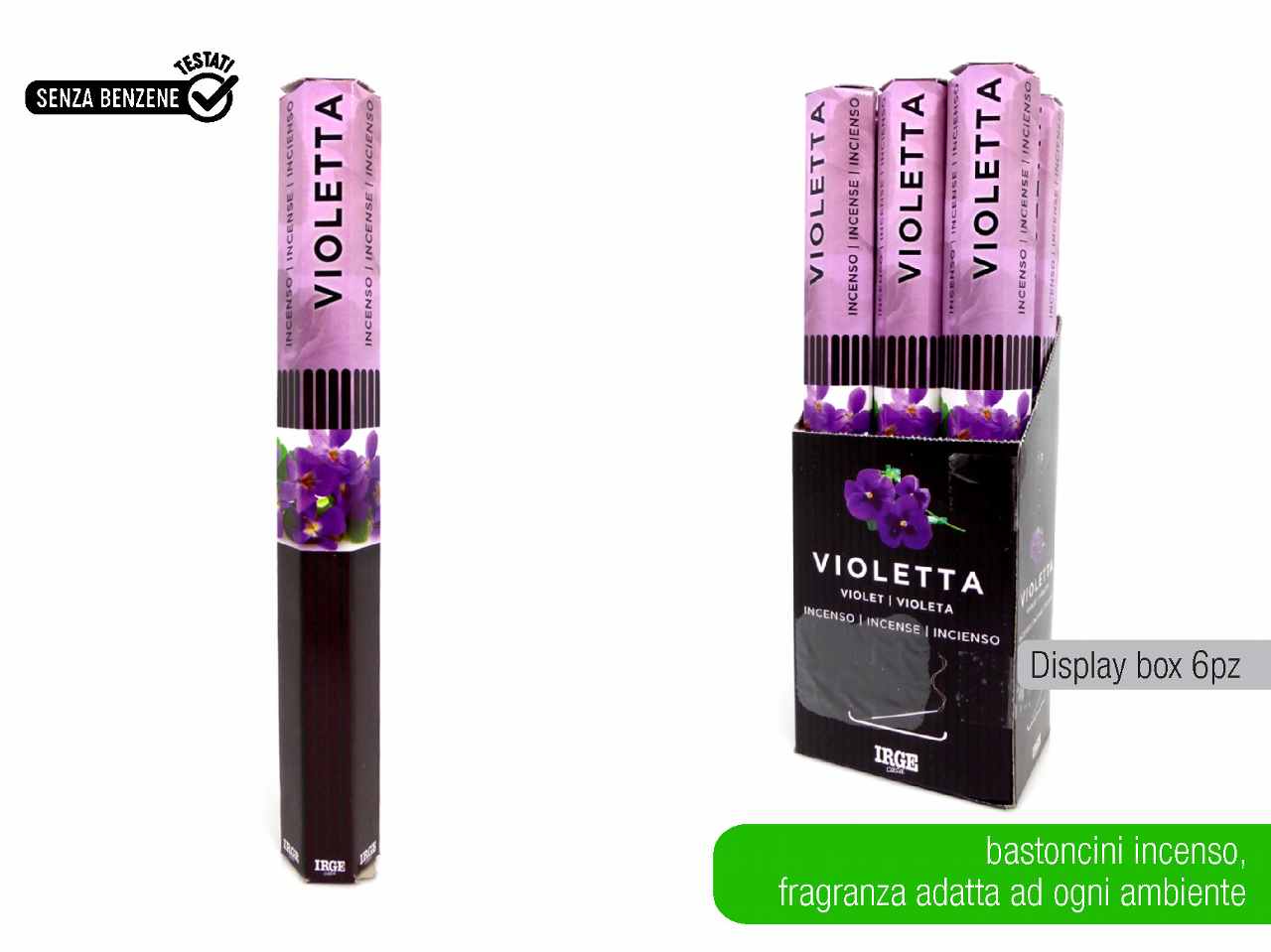 Incenso violetta 20 pezzi deo4319a