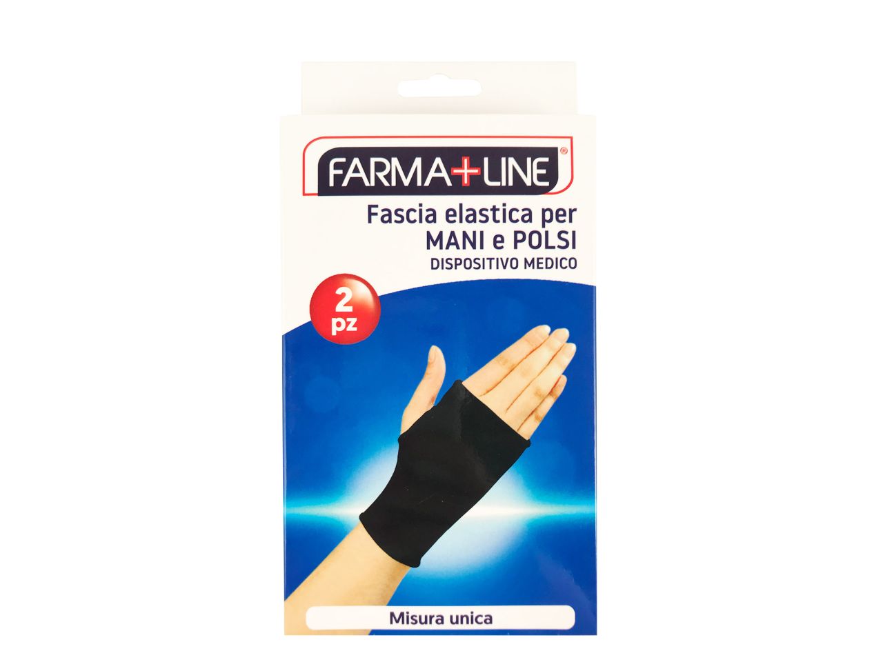 Fascia elastica per mani polsi - dispositivo medico - misura unica- confezione da 2 fasce