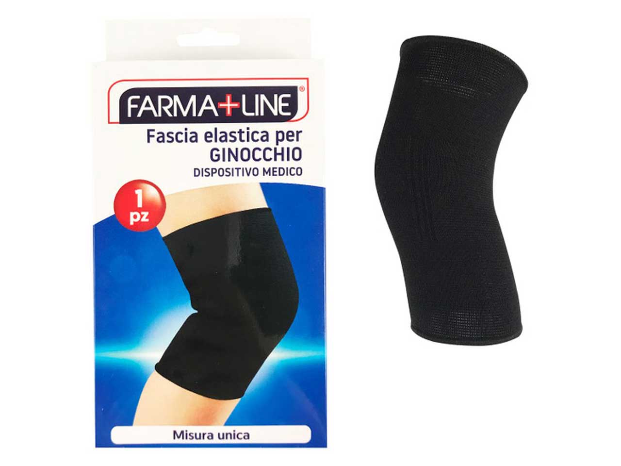 Fascia elastica per ginocchio - dispositivo medico- misura unica- confezione da 1 fascia