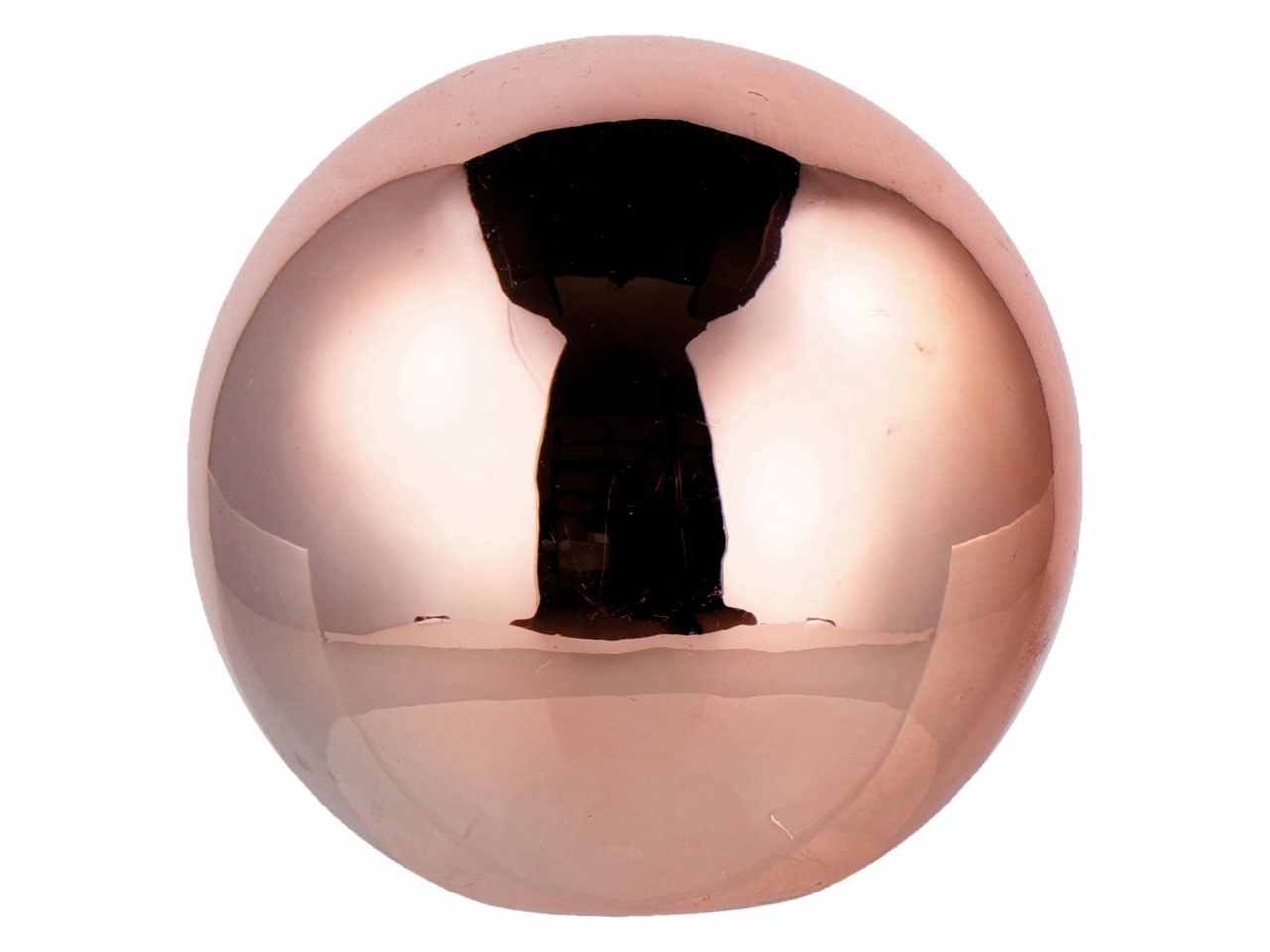 Sfera in ceramica natalizia d.6,5cm nei colori oro argento e rosa