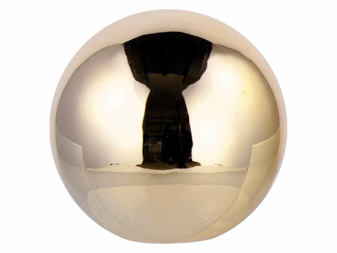 Sfera in ceramica natalizia d.6,5cm nei colori oro argento e rosa