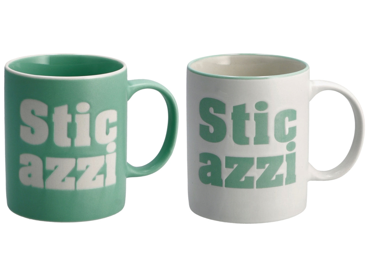 Tazza mug divertente in porcellana, scritta "sticazzi" 340ml - colori assortiti - Star