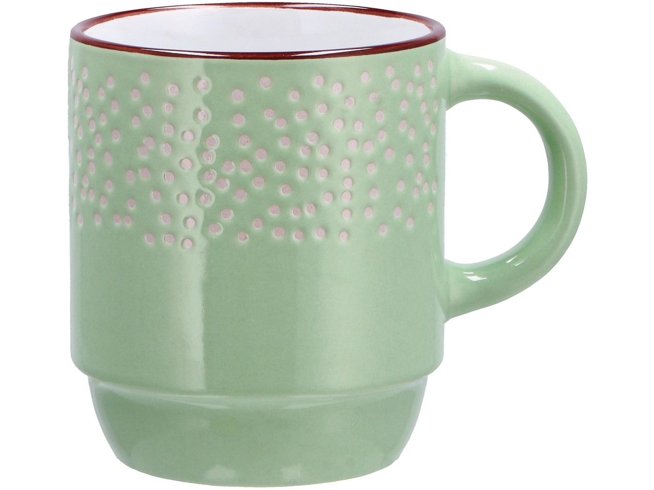 Tazza mug in ceramica in 4 colori assortiti d8xh9cm 280ml