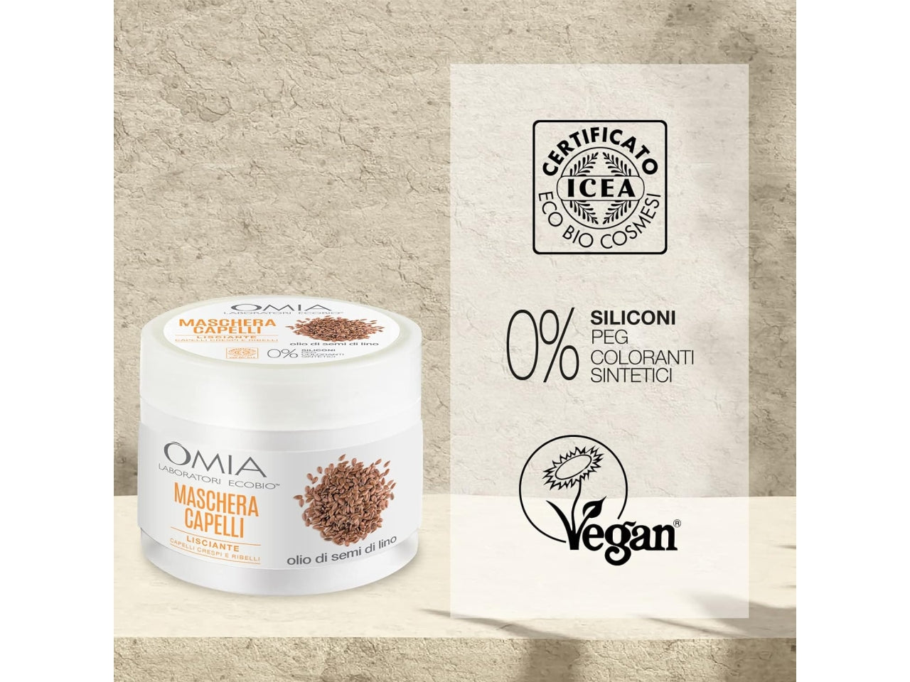 Omia maschera semi di lino